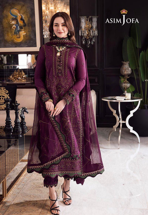 Luxe Summer 3PC Suit | Sequinned Embroidery & Bamber Dupatta (SC-25050045 )
